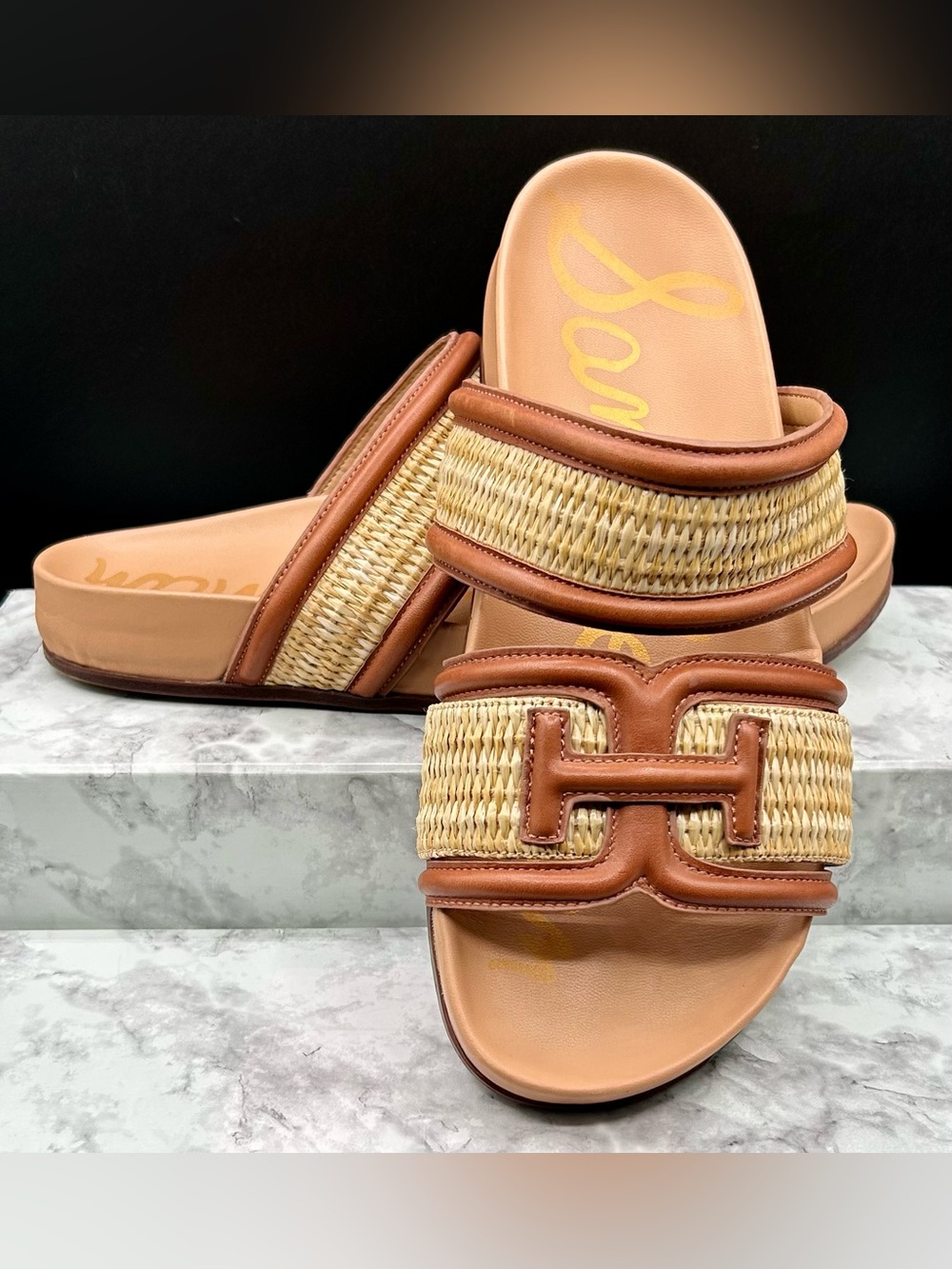 SAM EDELMAN Rowan Slide Sandals. Size 8.5